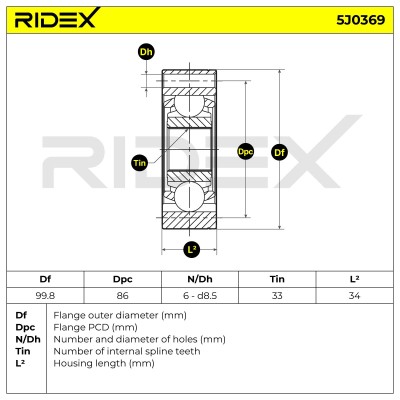 Przegub RIDEX 5J0369 5J0369 - foto 8