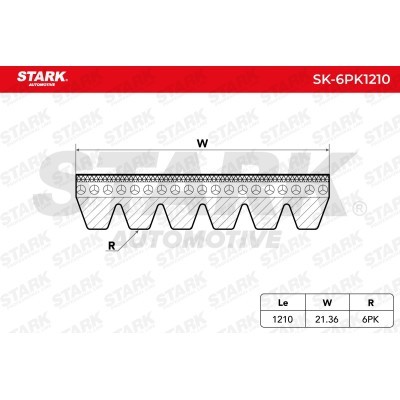 Pasek Klinowy Wielorowkowy Stark SK-6PK1210 SK-6PK1210 - foto 2