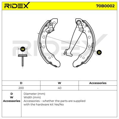 Klocki hamulcowe RIDEX 70B0002 70B0002 - foto 6