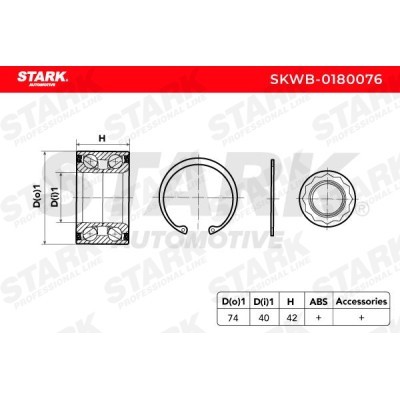 Łożysko Koła Stark SKWB-0180076 SKWB-0180076 - foto 2