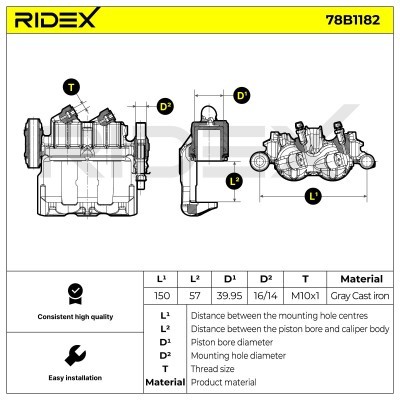 Zacisk Hamulcowy RIDEX 78B1182 78B1182 - foto 5
