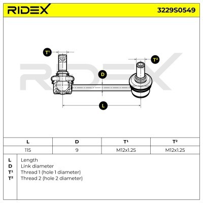 Łącznik Stabilizatora RIDEX 3229S0549 3229S0549 - foto 7