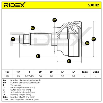 Przegub RIDEX 5J0112 5J0112 - foto 7