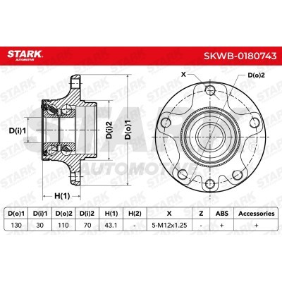 Łożysko Koła Stark SKWB-0180743 SKWB-0180743 - foto 5