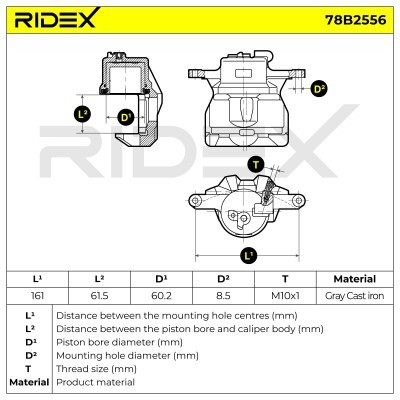 Zacisk Hamulcowy RIDEX 78B2556 78B2556 - foto 7