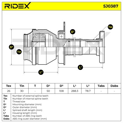 Przegub RIDEX 5J0387 5J0387 - foto 6