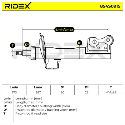 Amortyzator RIDEX 854S0915 854S0915 - foto 6