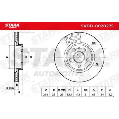 Tarcza hamulcowa Stark SKBD-0020275 SKBD-0020275 - foto 8