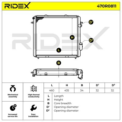 Chłodnica RIDEX 470R0811 470R0811 - foto 5