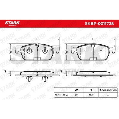 Klocki hamulcowe Stark SKBP-0011728 SKBP-0011728 - foto 5