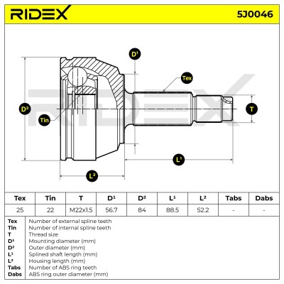 Przegub RIDEX 5J0046 5J0046 - foto 5
