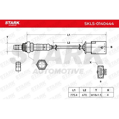 Sonda Lambda Stark SKLS-0140444 SKLS-0140444 - foto 5