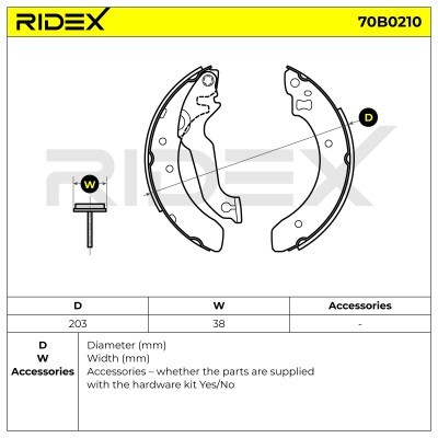 Klocki hamulcowe RIDEX 70B0210 70B0210 - foto 5