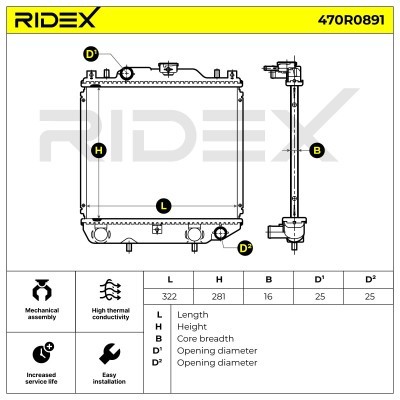 Chłodnica RIDEX 470R0891 470R0891 - foto 7