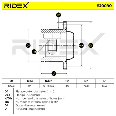 Przegub RIDEX 5J0090 5J0090 - foto 8