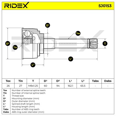 Przegub RIDEX 5J0153 5J0153 - foto 5