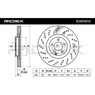 Tarcza hamulcowa RIDEX 82B0810 82B0810 - foto 4