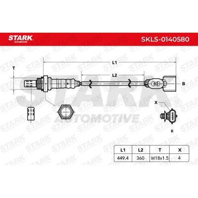 Sonda Lambda Stark SKLS-0140580 SKLS-0140580 - foto 6