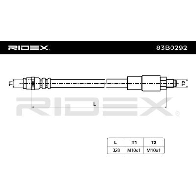 Przewód hamulcowy elast RIDEX 83B0292 83B0292 - foto 4