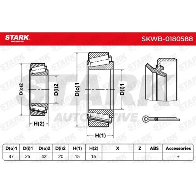 Łożysko Koła Stark SKWB-0180588 SKWB-0180588 - foto 4