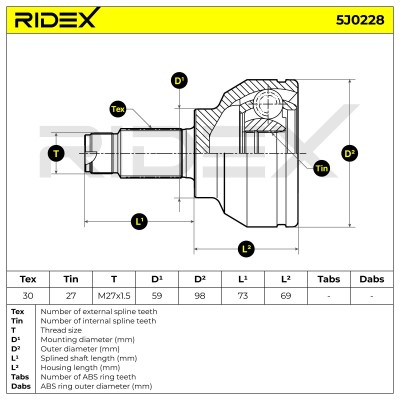 Przegub RIDEX 5J0228 5J0228 - foto 6