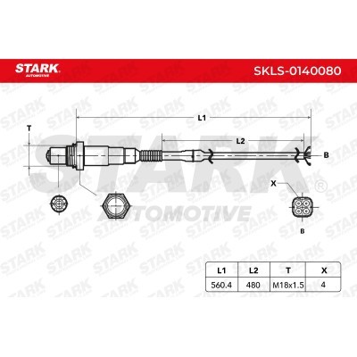 Sonda Lambda Stark SKLS-0140080 SKLS-0140080 - foto 7