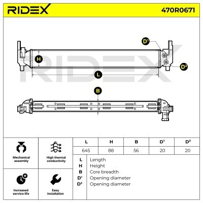 Chłodnica RIDEX 470R0671 470R0671 - foto 5
