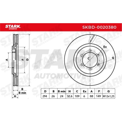 Tarcza hamulcowa Stark SKBD-0020380 SKBD-0020380 - foto 6