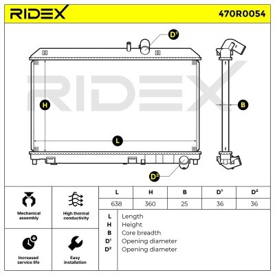 Chłodnica RIDEX 470R0054 470R0054 - foto 5