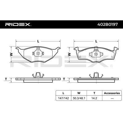 Klocki hamulcowe RIDEX 402B0197 402B0197 - foto 4