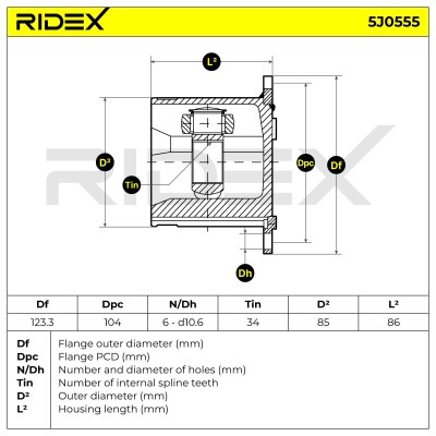 Przegub RIDEX 5J0555 5J0555 - foto 5