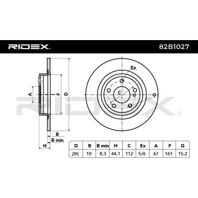 Tarcza hamulcowa RIDEX 82B1027 82B1027 - foto 4