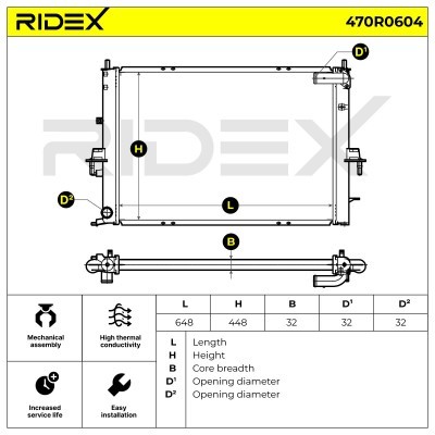 Chłodnica RIDEX 470R0604 470R0604 - foto 5