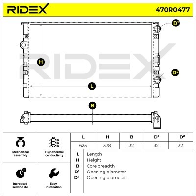 Chłodnica RIDEX 470R0477 470R0477 - foto 5