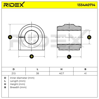 Tuleja Stabilizatora RIDEX 1334A0714 1334A0714 - foto 5