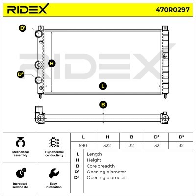 Chłodnica RIDEX 470R0297 470R0297 - foto 5