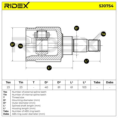 Przegub RIDEX 5J0794 5J0794 - foto 5