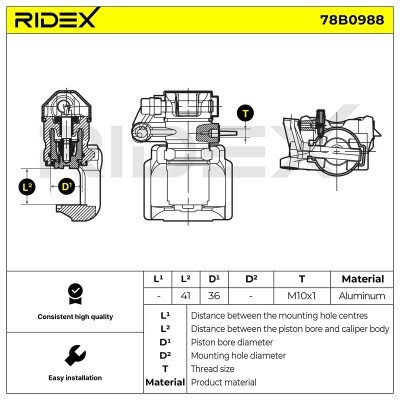 Zacisk Hamulcowy RIDEX 78B0988 78B0988 - foto 6