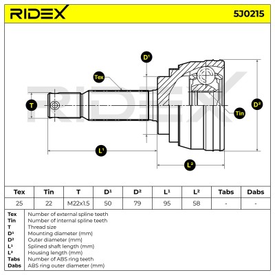 Przegub RIDEX 5J0215 5J0215 - foto 5