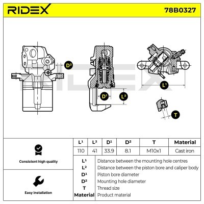 Zacisk Hamulcowy RIDEX 78B0327 78B0327 - foto 6