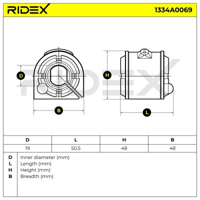 Tuleja Stabilizatora RIDEX 1334A0069 1334A0069 - foto 6