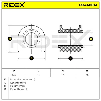 Tuleja Stabilizatora RIDEX 1334A0041 1334A0041 - foto 6