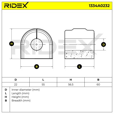 Tuleja Stabilizatora RIDEX 1334A0232 1334A0232 - foto 6