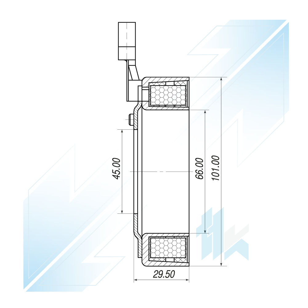 Elektromagnes Sprężarki Klimatyzacji VISTEON HCC VS-16 Ford, 12V 116VVS6201 - foto 3