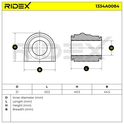 Tuleja Stabilizatora RIDEX 1334A0084 1334A0084 - foto 6