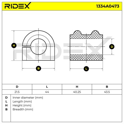 Tuleja Stabilizatora RIDEX 1334A0473 1334A0473 - foto 5