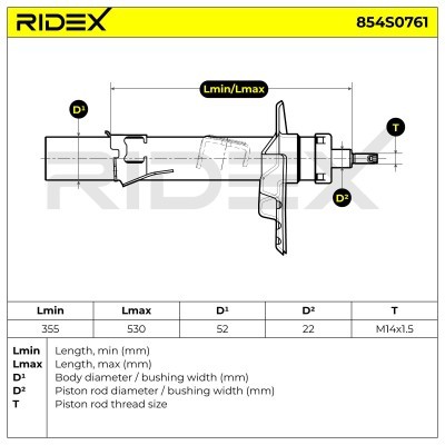 Amortyzator RIDEX 854S0761 854S0761 - foto 6