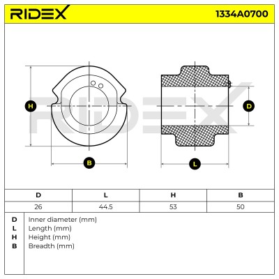 Tuleja Stabilizatora RIDEX 1334A0700 1334A0700 - foto 6