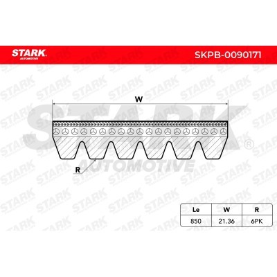 Pasek Klinowy Wielorowkowy Stark SKPB-0090171 SKPB-0090171 - foto 3