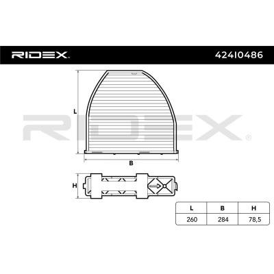 Filtr Kabinowy RIDEX 424I0486 424I0486 - foto 7